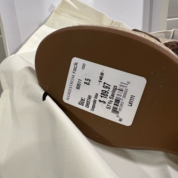 NWT L’AGENCE Platform Wedge Cheetah Espadrille - Picture 3 of 5